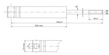 Tlumič nájezdové brzdy KNOTT KF27-A, KFG30, KR20-D8 (M12, 3000 kg) (1)