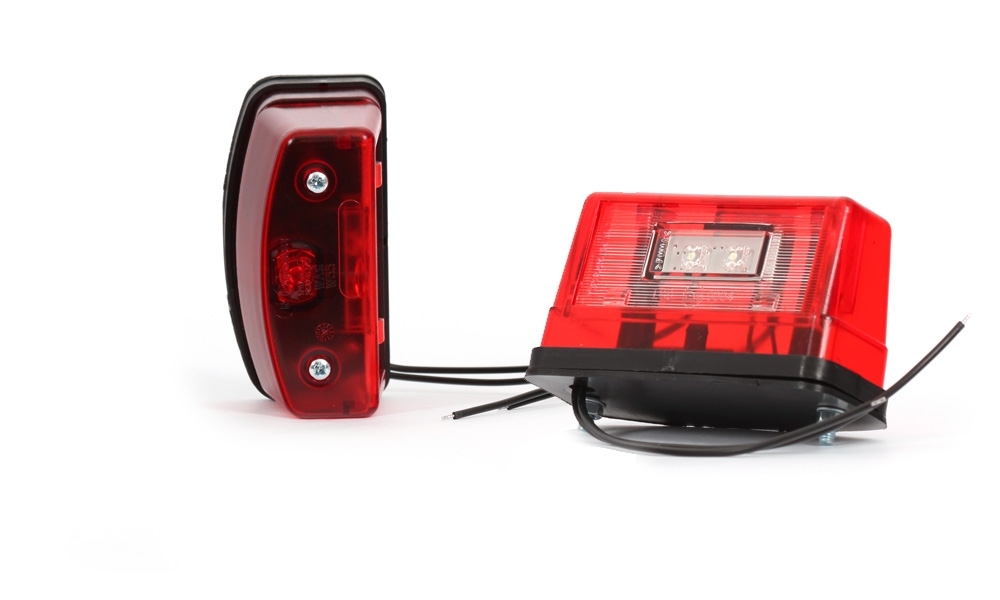 Osvětlení SPZ (registrační značky) LED WAS W55/247 (12-24V) červené