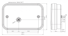 Svítilna Fristom FT-270 sdružená LED 12V, P-BL/BR/KO/CO, baj5, IP68 (3)