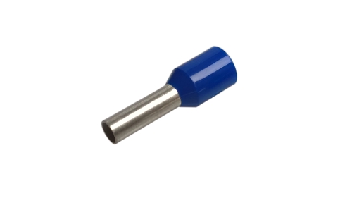 Konektor - dutinka DI 2,5-8 s plastovým límcem modrá