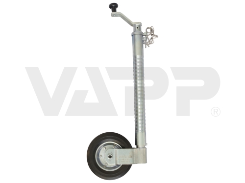 Kolečko opěrné drážkované s pojistkou KNOTT TK48 200x60 200 kg