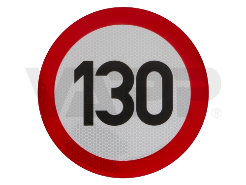 Omezení rychlosti 130 km retroreflexní pr. 200 mm, vhodná pro SK