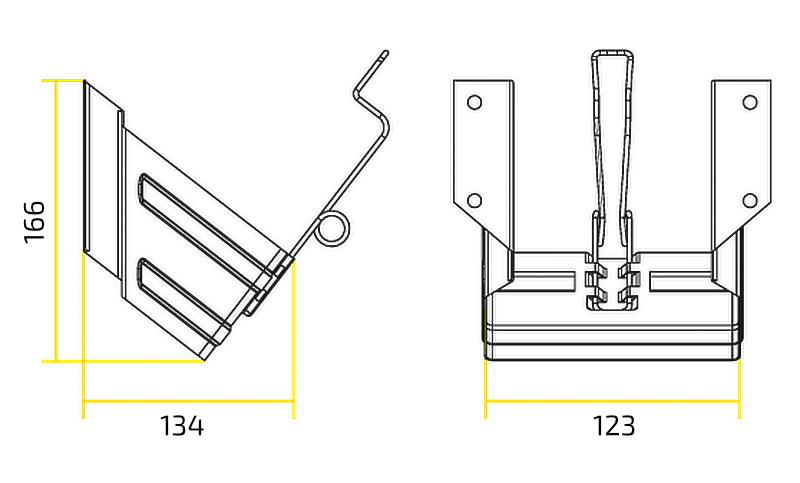 Lokhen Begin držák klínu Crowny 36, pozink