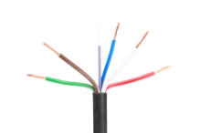 Kabel 5x0,75, hnědá/ bílá/ červená/ zelená/ modrá (1)