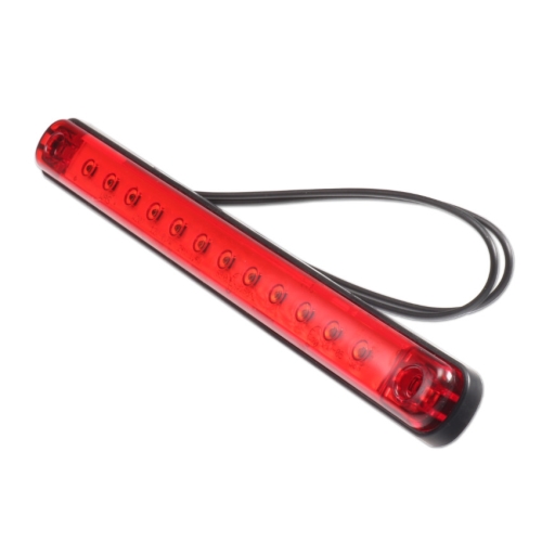 Svítilna brzdová doplňková LED nízká červená WAS W207/1395KR, 12-24V