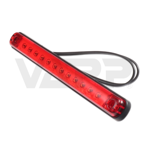 Svítilna brzdová doplňková LED nízká červená WAS W207/1395KR, 12-24V