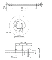 Náprava AL-KO Starr Plus LS (1500 kg) a= 850 mm, c=1300 mm, 112x5 (1)