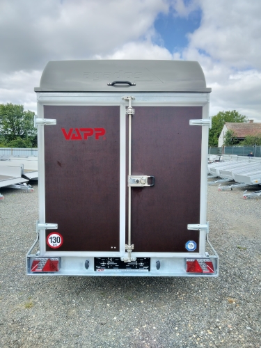 Přívěs Agados VZ-27 1300 kg - B1 O + dvoukřídlé dveře, laminátové víko (2)
