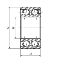 Ložisko do bubnu KNOTT 250x40 (72x39/h37), SKF (1)