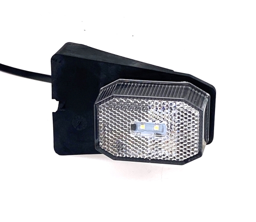 Svítilna přední obrysová LED Aspöck Flexipoint, 12V, s odrazkou, na držáku, kabel QS75