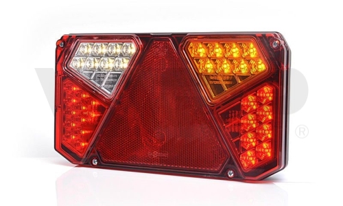 Svítilna WAS W125DP/916 sdružená LED 12-24V, P-BL/BR/KO/CO/ML, bajonet WAS7