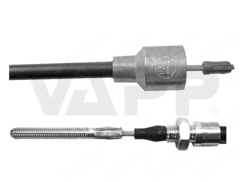 Lanovod brzdový BPW 1630/1855 mm, Sxxx-7, závit M8