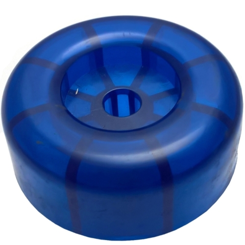 Koncovka rolny 4'' modrá PVC, pr. 88 mm, d=14,3 mm, l=35 mm
