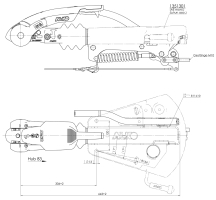 Nájezdová brzda AL-KO 150V (pro 1637/2051) s AKS3004 (2)