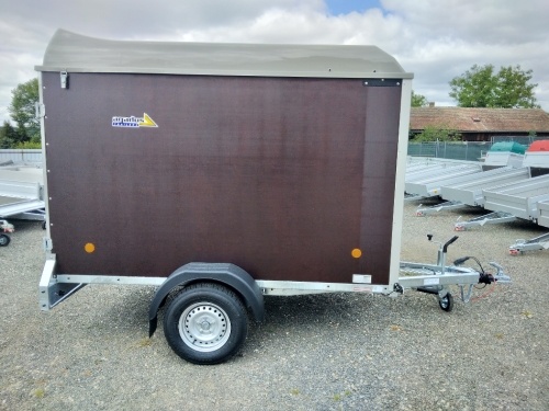 Přívěs Agados VZ-27 1300 kg - B1 O + dvoukřídlé dveře, laminátové víko (1)