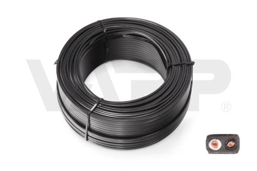 Kabel 2x1,5, plochý 6,5x3,9 mm pro spojky QS150 (Jaeger, SNAP-IN), balení 100 m