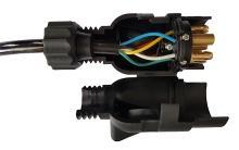 Prodlužovací kabel o délce 3,2 m spirálový, 1x zástrčka, 1x zásuvka kabelová 7 pól 12V (1)