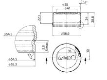 Krytka náboje AL-KO 1637/2051 pr. 55 mm (1)