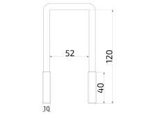 Třmen M10 52x120 mm (1)