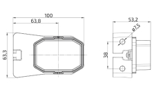 Fristom FT-001 BI LED, svítilna přední obrysová (3)