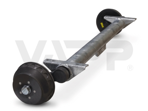 Náprava KNOTT GB 18 (1800 kg) b=1500 mm, 250x40, 112x5, zesílená, 20st. + ANS