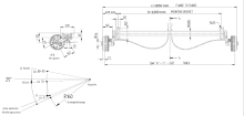 Náprava KNOTT VGB 13 (1350 kg) b=1400 mm, c=1850 mm, 200x50, 112x5 (1)