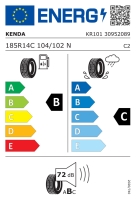 Kolo 185 R14 C 104/102N (900 kg) Kenda MasterTrail 3G M+S, 5,5J, ET30, 112x5 (1)
