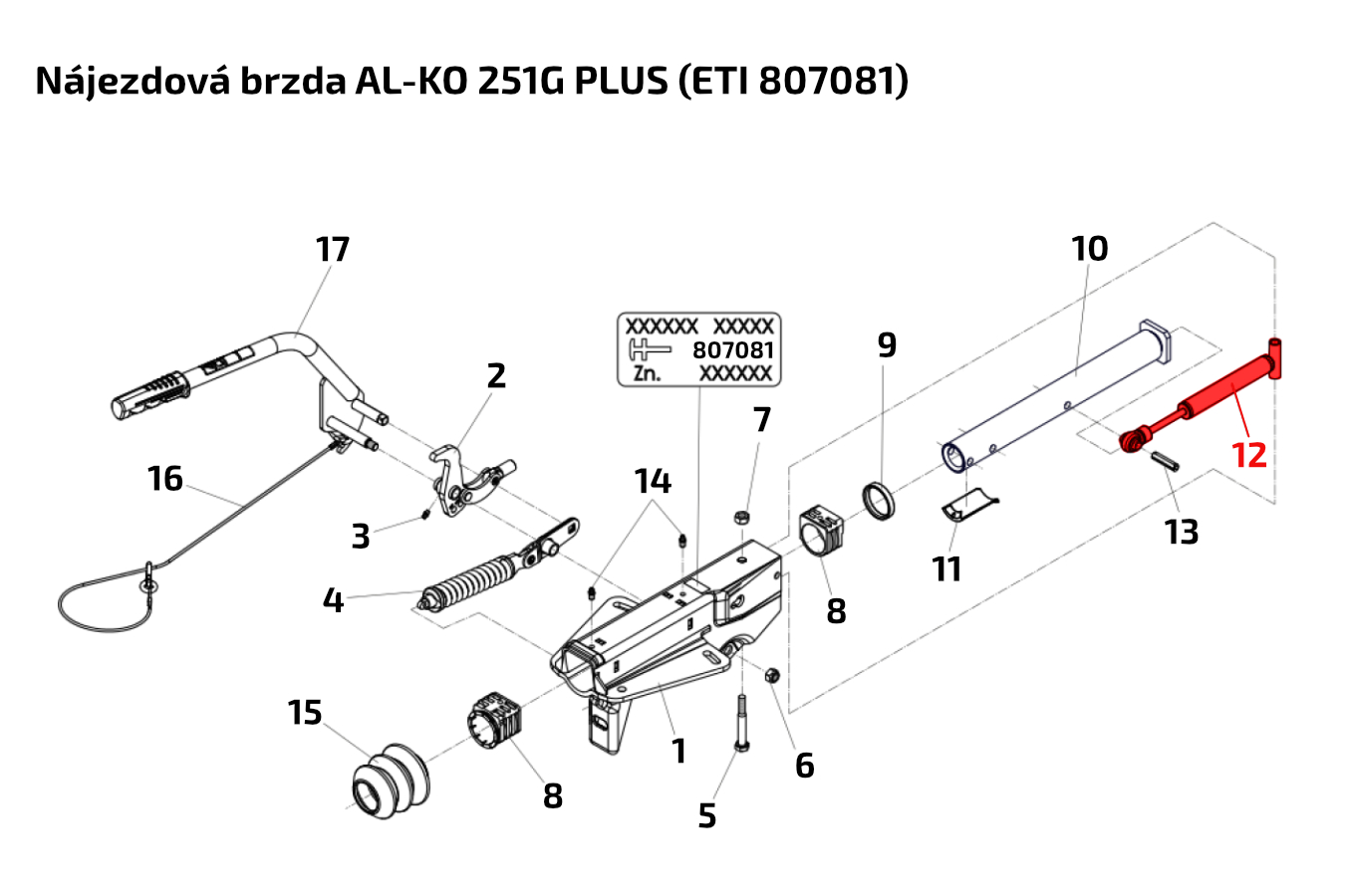 Tlumič nájezdové brzdy AL-KO 251G PLUS