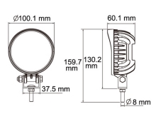 Svítilna pracovní Lucidity 22826 LED 1440/1028 lm, 12-36V, IP69K, kabel 0,18 m (1)