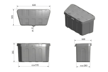 De Haan Profibox Plus plast 630x300x350 mm (3)