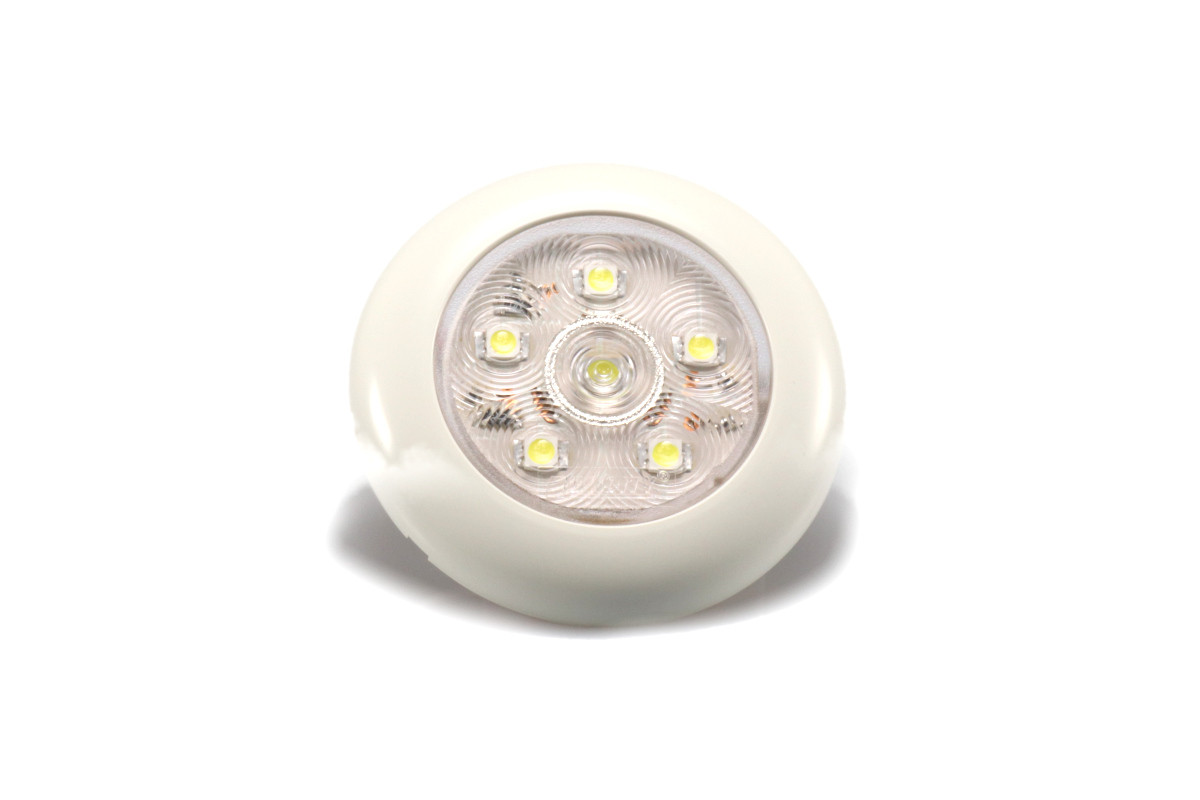 Vnitřní osvětlení Lucidity 22765 pr. 75 mm, 12-24V, 120/84 lm, 6 LED, dotek. spínač, IP67