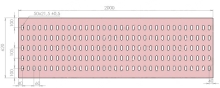 Plech děrovaný 2000 x 620/tl. 3 mm LO (105x60), pozink Plech děrovaný 2000 x 620/tl. 3 mm LO (105x60), pozink
