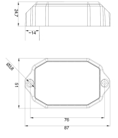 Svítilna přední obrysová LED Fristom FT-069, 12-24V (2)