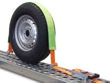 Upínací souprava pro převoz vozidel "přes kolo" 50mm, 2,8m, 5t, 2x ot.hák,ochrana,VDI 2700 (1)