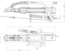 Nájezdová brzda AL-KO 251S PLUS 1500-2700 kg(univerz. montáž) s AK270 (1)