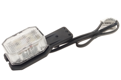 Svítilna doplňková obrysová LED Aspöck Flexipoint 12-24V s odrazkou, na držáku, QS75,pravá