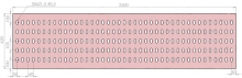 Plech děrovaný 2500 x 620/tl. 3 mm LO (105x60), pozink Plech děrovaný 2500 x 620/tl. 3 mm LO (105x60), pozink
