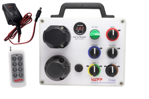 VAPP TT12RC zkoušečka osvětlení přívěsů 12V s dálkovým ovládáním