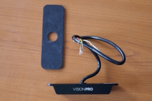 Výstražná záblesková svítilna VISIONPRO, 4x LED, modrá, plochá (3)