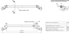 Náprava AL-KO UBR  700-5 (750 kg) a=1130 mm, c=1450 mm,100x4, patky 50, BASIC/PRAKTIK (2)