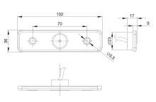 Svítilna boční obrysová LED Fristom FT-004 Z,  s odrazkou, QS150 (1)