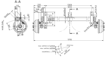 Náprava KNOTT VGB 18 b=1300 mm, 1800 kg výkres (1)