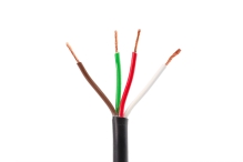 Kabel 4x0,75, hnědá/ bílá/ červená/ zelená (1)