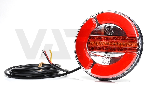 Svítilna WAS W153/1128 sdružená LED 12-24V, P-L, BL/BR/KO, dynamický blinkr