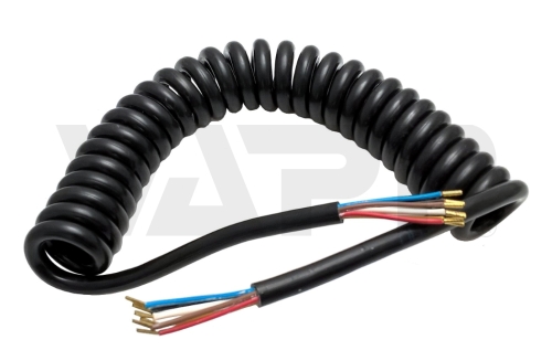 Kabel spirálový 8 žilový, 3,2 m