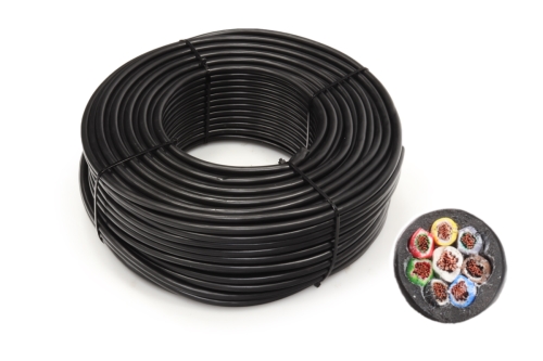 Kabel 8x1 (kostra 1,5 mm), osmibarevný, balení 100 m