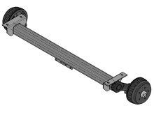 Náprava KNOTT VGB 13 (1350 kg) b=1510 mm, c=1890 mm, 200x50, 112x5