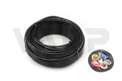 Kabel 5x0,75, černá/ bílá/ červená/ žlutá/ modrá, balení 200 m
