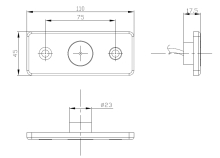 Svítilna obrysová LED Fristom MD-013, 12-36V, s odrazkou (1)