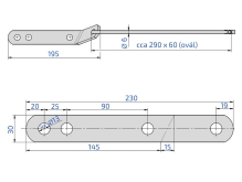Lanko bezpečnostní záchytné s držákem KNOTT 750 kg (3)